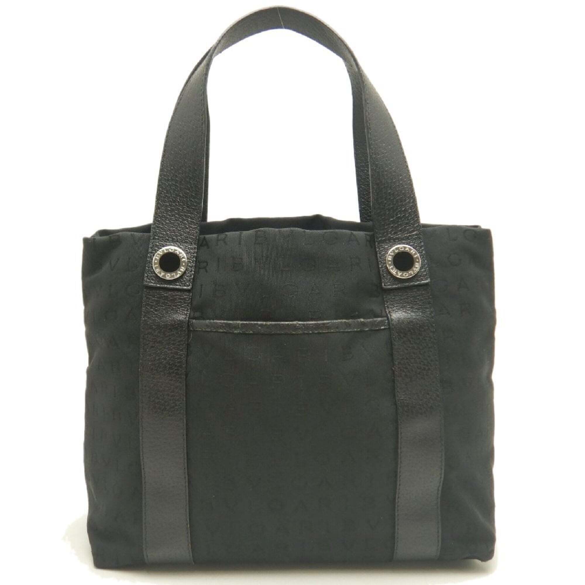 Bvlgari Logomania Tote Bag, Canvas, Black, Women's /253884